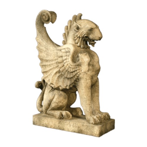 View Winged Lion Sculpture